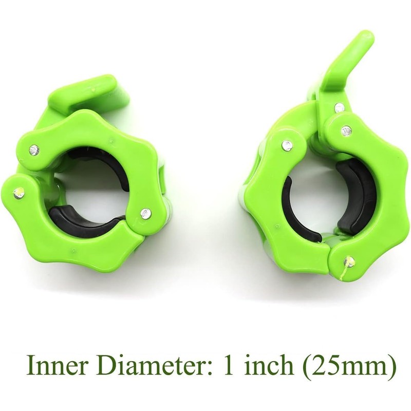 Tioamy Barbell Clamps Dumbbell Spinlock Collars Clips for Standard Weight