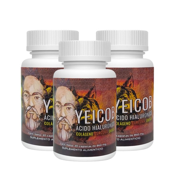YEICOB Ácido Hialurónico 30 Tabletas Paquete 3