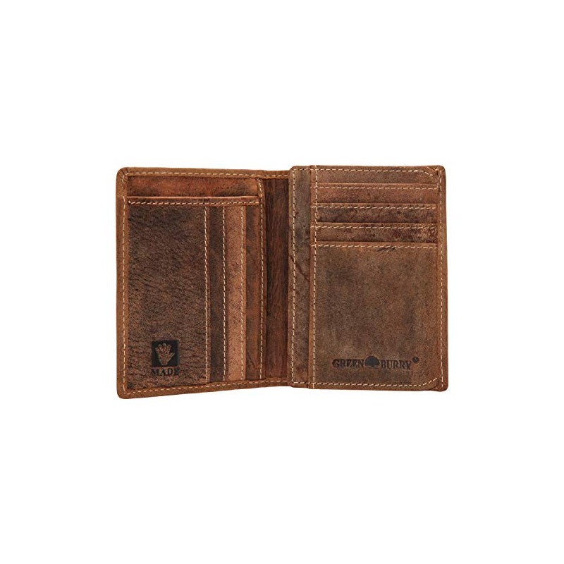 Greenburry Vintage ID Card Holder Folder Leather 11,5 cm