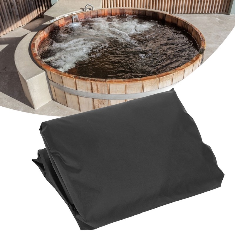 Outdoor Round Tub Hot Spring Spa Bath Dustproof Cover Waterproof