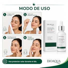BIOAQUA Sérum Facial con Ácido Salicílico, 35 ml, para Acné, Poros y Piel Grasa