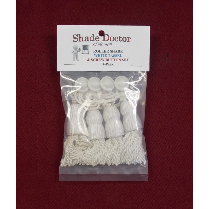Roller Window Shade 3" Double Cap Shade Tassels & Higbee