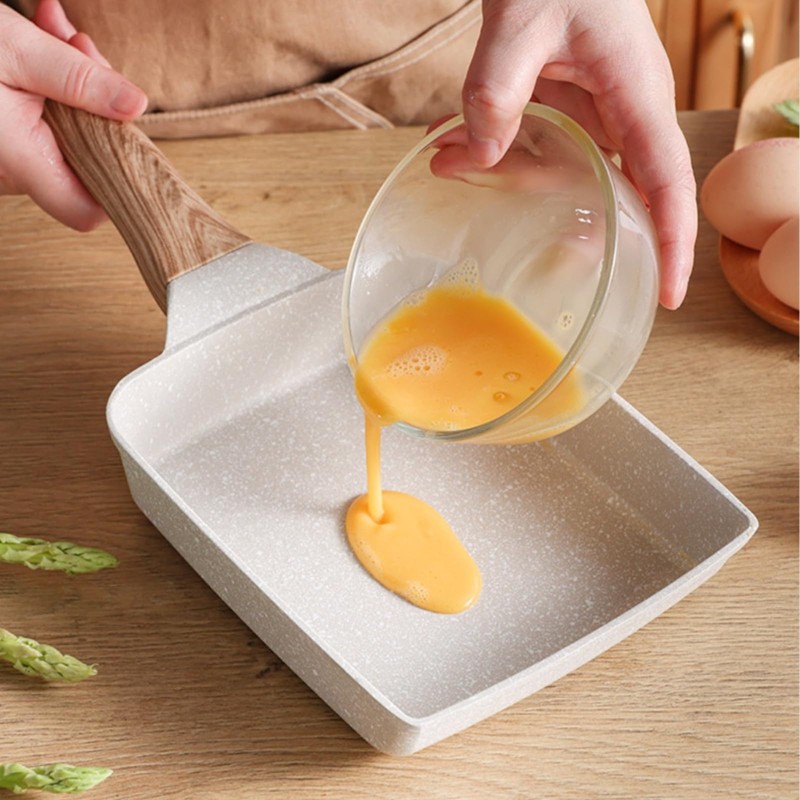 Tamagoyaki Pan Nonstick, Oven Safe Japanese Omelette Pan with Detachable