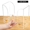 QWORK® Acrylic Paper Towel Holder, Paper Towel Dispenser Transparent Paper