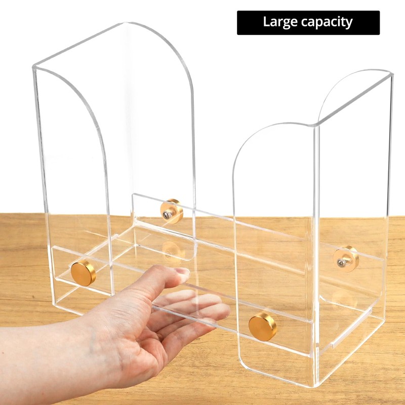 QWORK® Acrylic Paper Towel Holder, Paper Towel Dispenser Transparent Paper