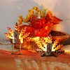 FORUP 12 Pack Metal Turkey Tea Light Candle Holders, Thanksgiving