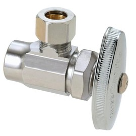 BrassCraft 1/2 in. Nom Sweat Inlet x 3/8 in. OD Comp Outlet Multi-Turn Angle Valve