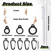 Lewtemi 5 Sets 24 Inch Pen Leash for Clipboard Lanyard