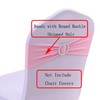 50PCS SheYang Stretch Chair Sashes Bows Elastic Chair Bands with