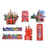 Set of 8 London Skyline Design Wooden & Plastic Fridge