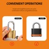 WULALACK 4 Digit Heavy Duty Combination Lock, Weatherproof Combo Padlock