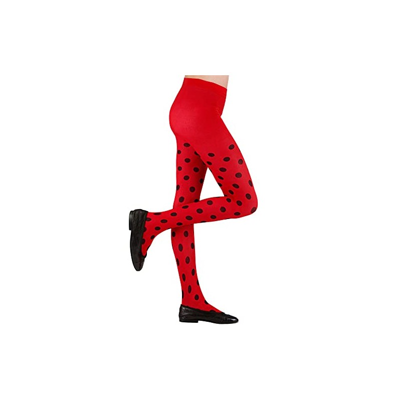 LADYBUG PANTYHOSE - RED/BLACK SPOT - 1-3yrs