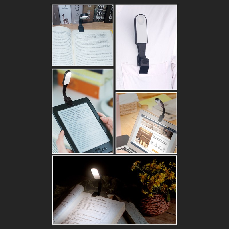 Rechargeable Infinitely Dimmable Clip Lamp Dormitory Bedside Clip Book Lamp