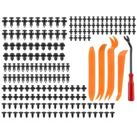 HUAZIZ 380 Pcs Car Mounting Clips, Plastic Expansion Rivets, Body Clips, Bumper Reinforcement Clips, Universal Plastic Clip Set for Automobile with Disassembly Tools