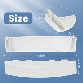 WE01X30378 Dryer Door Handle Compatible with GE PS1177202 WE1M1068 WE01X25878, Dryer Handle Replacement - White