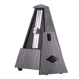 summina Metronome Mechanical Pyramid ABS Material for Guitar Violin Piano Bass Musical Instrument Practical instrument for beginners (Silver)