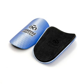 Oxum Sport - Mini Football Shin Pads for Children and Adults - Size M 10 x 6 cm Blue