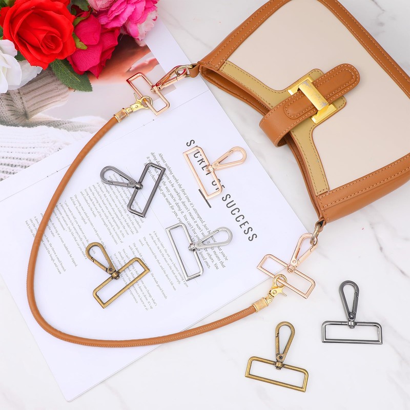 36 Pcs D Ring Swivel Lobster Claw Clasps, 2 Inch