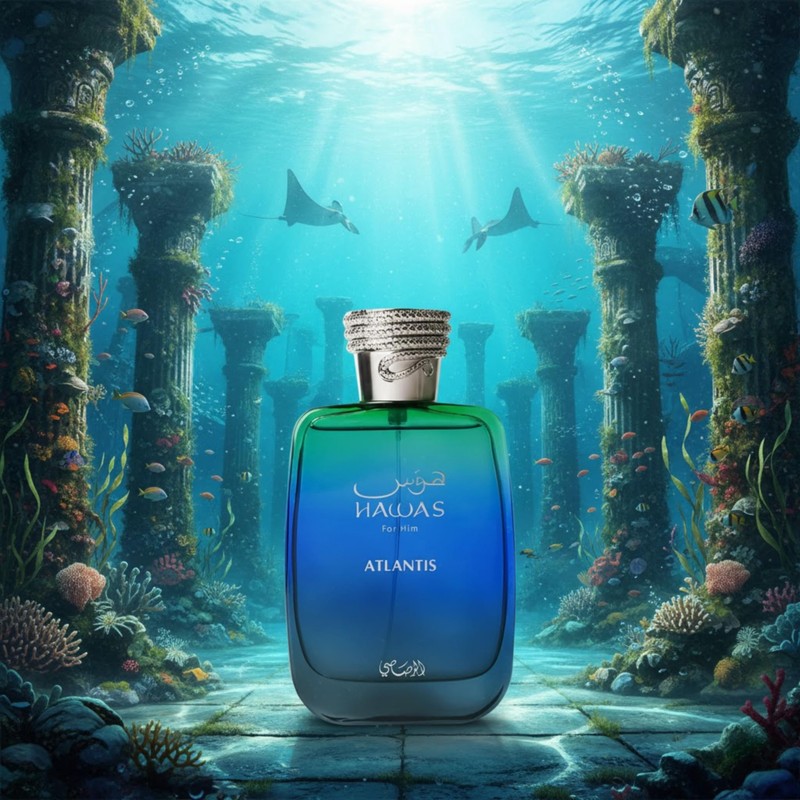 RASASI Hawas Atlantis Eau de Parfum for Men, 100ml (3.4