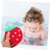 Hohopeti 4 Pcs Cute Strawberry Shaped Bath Sponges Soft Sponge