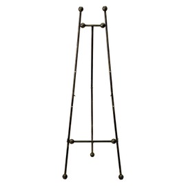 OLDRAINBOW Metal Easel Stand with Chain Support for Mirror,58 Inch Iron Adjustable Arts & Crafts Easels,Floor Easels for Display Wedding Sign(Bronze)