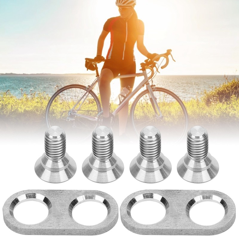 Mountain Bike Pedal Cleats Mounting Screws and Washers Titanium Alloy