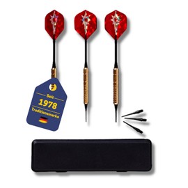 Best Sporting Darts Plastic Tip Fortune Soft Darts 16 g | 3 Darts with Plastic Tip, Brass Shaft, Replacement Tips and Case | Darts for Electronic Dartboard | Dart Accessories
