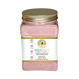 SKYNERGY Red Gold Lactic Acid Jelly Face Mask - Peel Off Face Mask for Skin Hydration, Radiance, Reduced Fine Lines, and Pigmentation | 30 fl oz