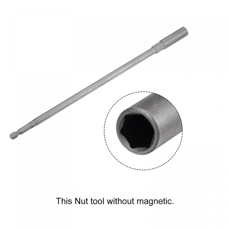 sourcing map 1/4" Quick-Change Hex Shank 8mm Nut Setter Driver
