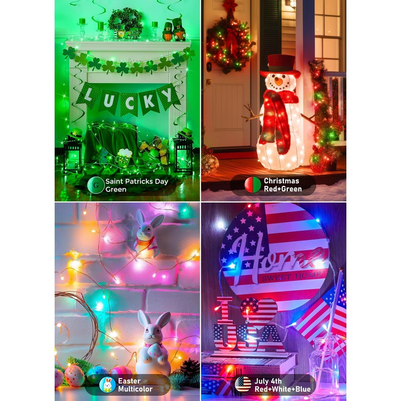 Minetom Christmas Lights Color Changing - 22 Colors 198FT 600