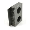Gate Lockbox Double Hole Weldable Steel 6 7/8" x 4