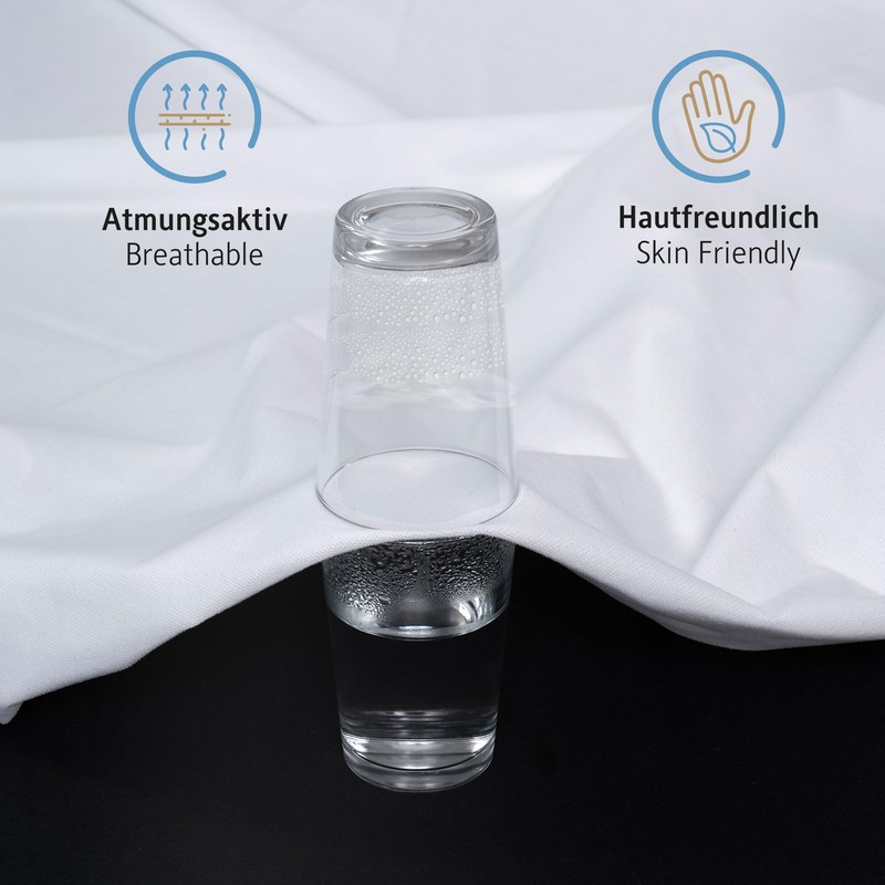 Komfortec 90 x 200 cm Waterproof Mattress Protector, Mattress Topper,