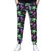 VVGETE Neon Flamingo Pants Neon Mens Jogger Sweatpants,Mens Neon Pants