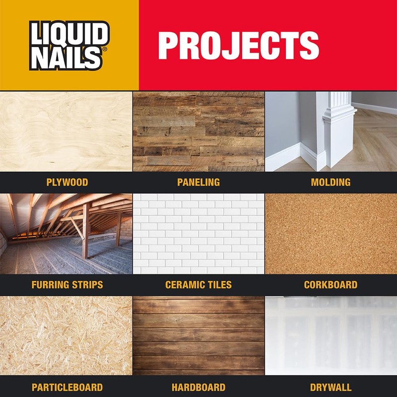 Liquid Nails Liquid Nails 10 oz Interior Projects Latex Construction