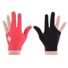 BEKZILY Billiard Gloves for Left/Right Hand (Red Full Finger, Right