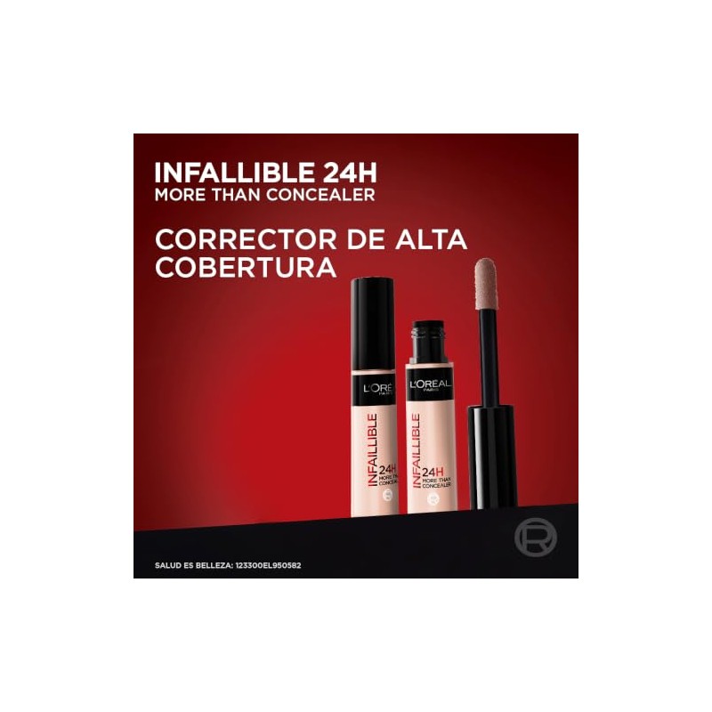 L´Oréal Paris, Corrector liquído de larga duración 24h,Infallible More than