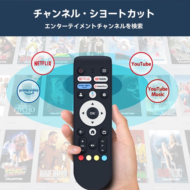 TV Remote Control for FPD Tunerless TVs with Voice Function