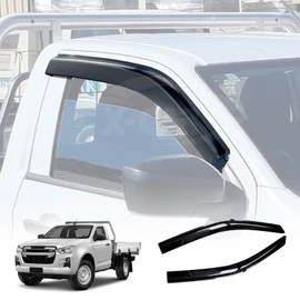X-CAR Weathershields for Isuzu DMAX D-MAX Single Cab 2020-2025 Car Weather Shields Wind Deflectors Window Sun Visor