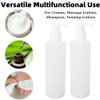 2 Pack Refillable 8oz Plastic Pump Dispenser Bottles, Pump Dispenser