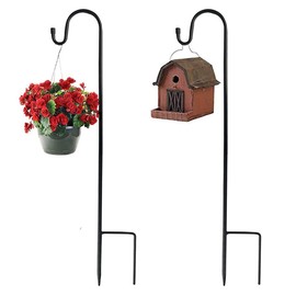 GULELAYAR Shepherd Hooks for Outdoor 30 Inches Tall Plant Baskets Hook for Hanging Bird Feeders, Solar Light, Garden Stakes and Wedding Decor