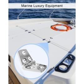 (4 PCS) 3" x 1.5" Boat Hinges 316 Stainless Steel Marine Grade, 50mm X 50 mm Heavy Duty Door Hinge with Screws for Ship RV Yacht
