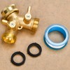 XIBETEO Garden Hose Y Valve Hose Splitter Solid Brass Hose