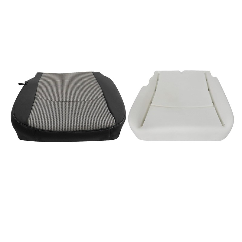 SecosAutoparts Driver Side Bottom & Foam Cushion Cloth Gray Seat