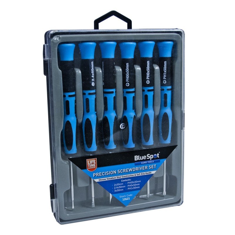 Blue Spot Tools 12621 B/SPOT Precision Screwdriver Set (6-Piece)