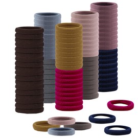 100PCS Hair Ties no Damage - Colorful Rubber Bands for Hair, Elastics Hair Bands for Thick & Curly Hair, Ponytail Holders(4cm Diameter)