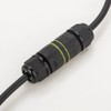 EVOGES IP68 Waterproof Outdoor Inline Cable Connector, 3 Pole, Ø5-12mm
