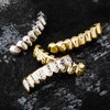 TOPGRILLZ 18K Gold Plated Hip Hop Rugged 8 Teeth TOP