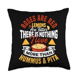 Hummus Chips Spicy Hummus Dried Foodie Organic Hummus Throw Pillow