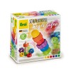 Erzi 42527 Wooden Screw Game Rainbow Learning Material Naming Shapes
