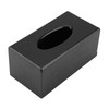 Tbest Porta Casa Large Rectangular Black Timber Tissue Box, Elegant